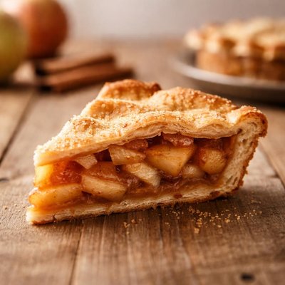 Slice of apple pie