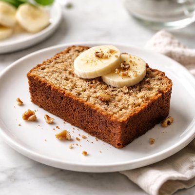 Slice of banana bread
