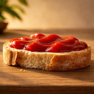 番茄酱面包片