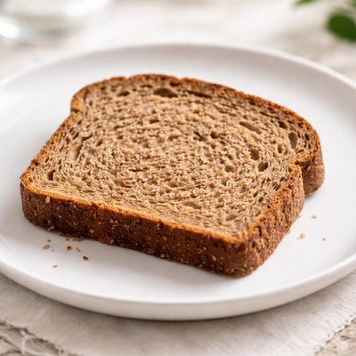 Slice of brown bread