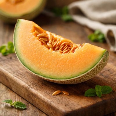 Slice of cantaloupe