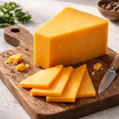 Slice of cheddar