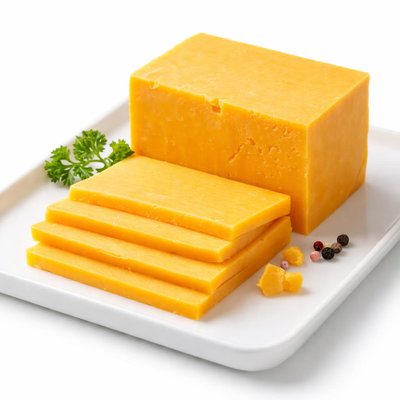 Slice of chedsar cheese