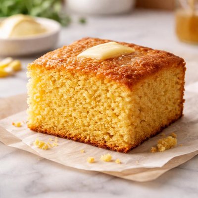 Slice of corn bread