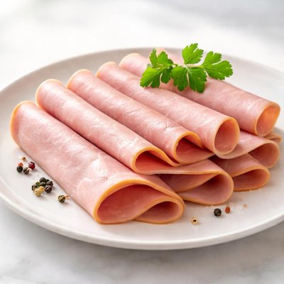 Slice of ham lunch meat