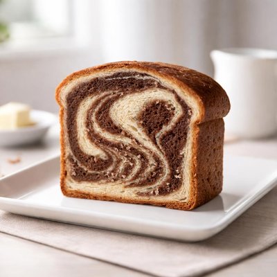 Slice of marble bread