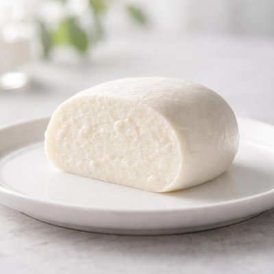 Slice of mozzarella cheese