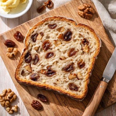 果仁葡萄干面包