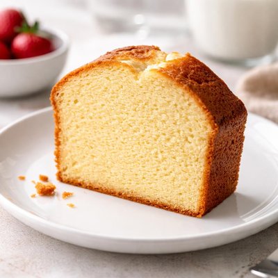 Slice of pound cake