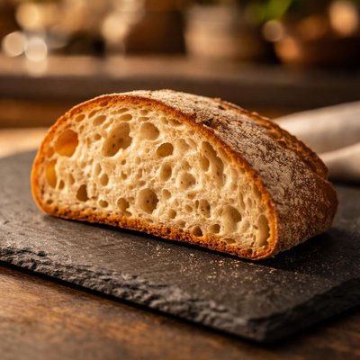 Slice of sour dough bread
