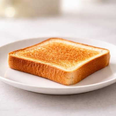 Slice of white toast
