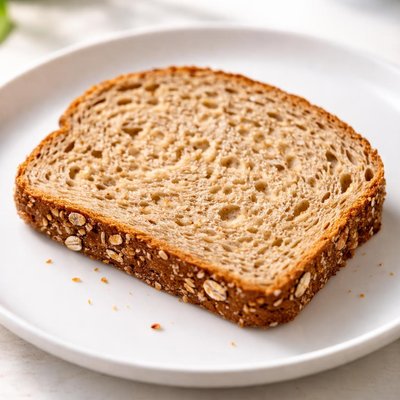 Slice of whole grain bread