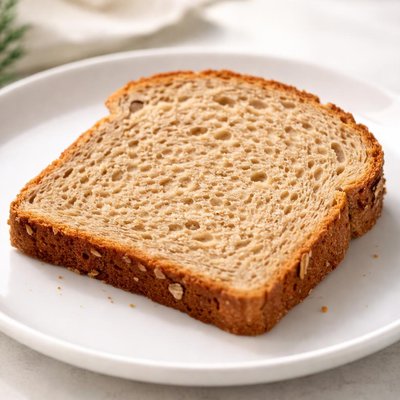 Slice of whole wheat bread
