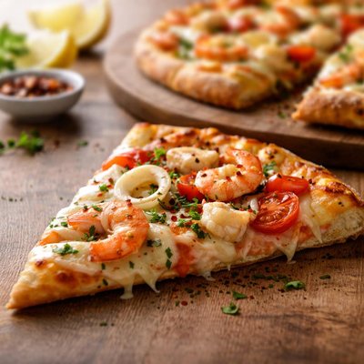 Pizza de mariscos