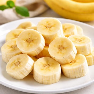 Sliced bananas