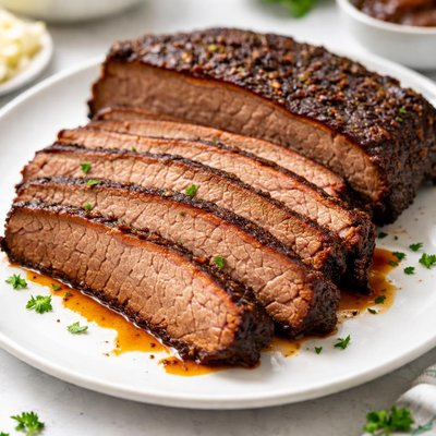 Sliced brisket