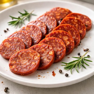 Sliced chorizo
