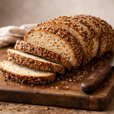 Sliced good seeded bread