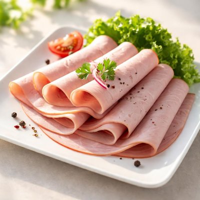 Sliced ham cold cut