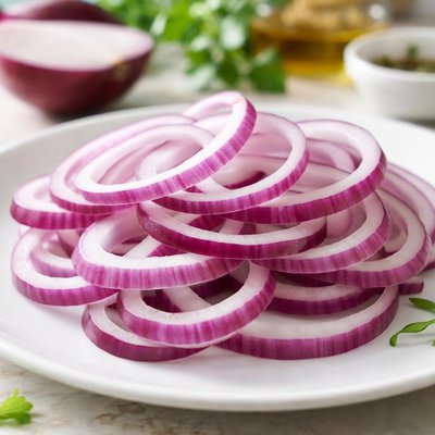 Sliced onions
