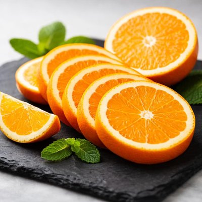 Sliced oranges