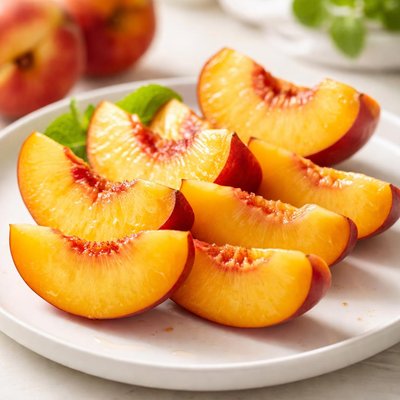 Sliced peach