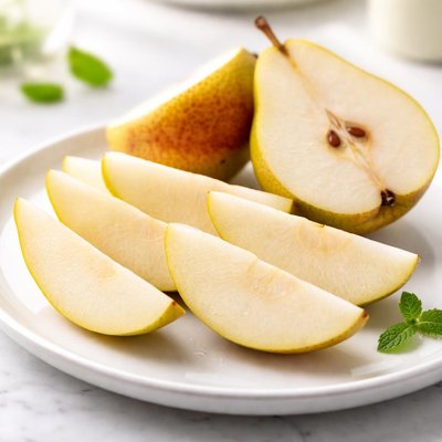 Sliced pears