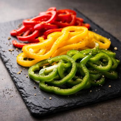 Sliced peppers