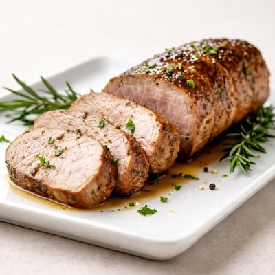 Sliced pork tenderloin