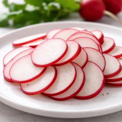 Sliced radish