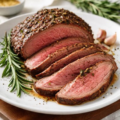 Sliced roast beef