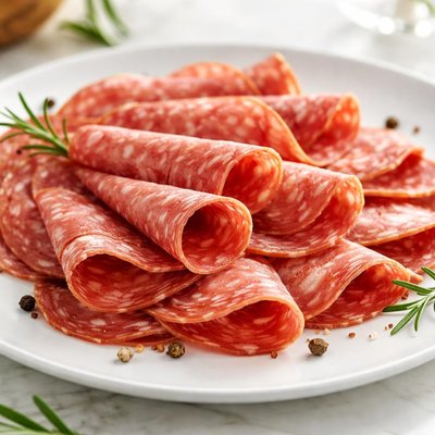 Sliced salami