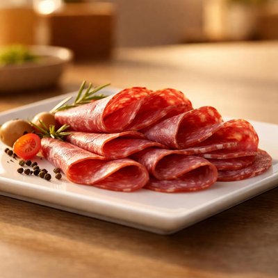 Salami Induveca en rodajas