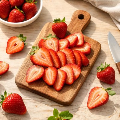 Sliced strawberry