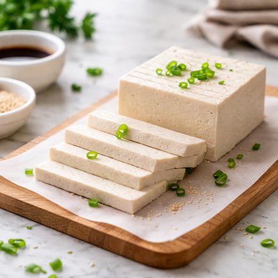 Sliced tofu
