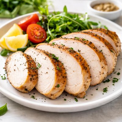Sliced turkey breast