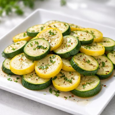 Sliced zucchini and yellow squash