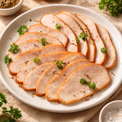 Slices turkey