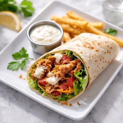 Slim chickens fried chicken tenders wrap