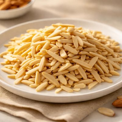 Almendras crudas fileteadas