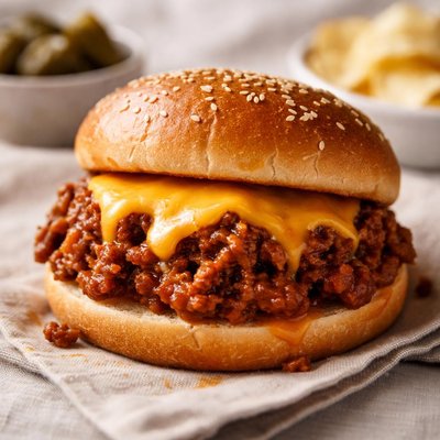 芝士肉酱牛肉三明治