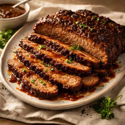 Slow cooked beef brisket