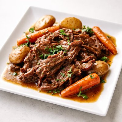 Slow cooked meat