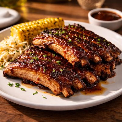 Slow cooked pork rib