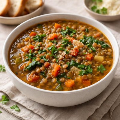 Slow cooker lentil soup