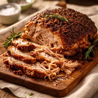 Slow roasted pork