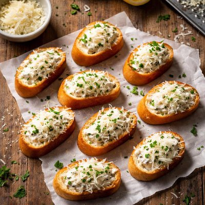 Small appetizer with grated cheese