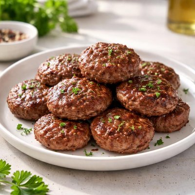 Small burger patties