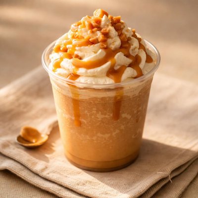 Small caramel frappe