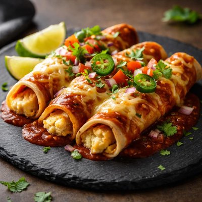 Small cheese enchilada